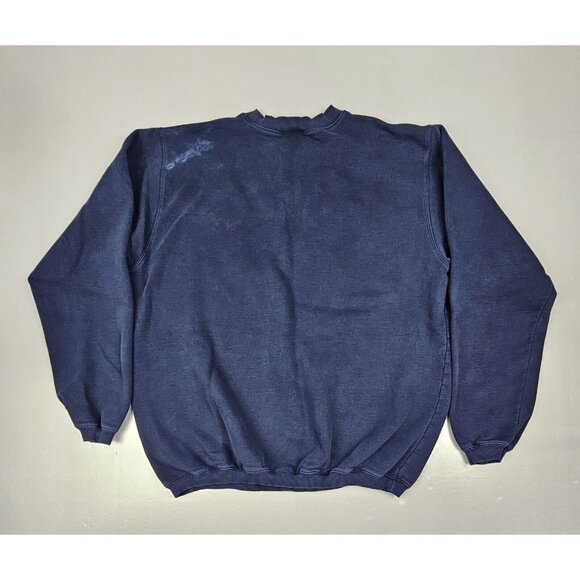 Hard Rock Cafe Las Vegas Sweatshirt Mens Lrg. Blue/Navy& White Raised Lettering - Picture 7 of 8